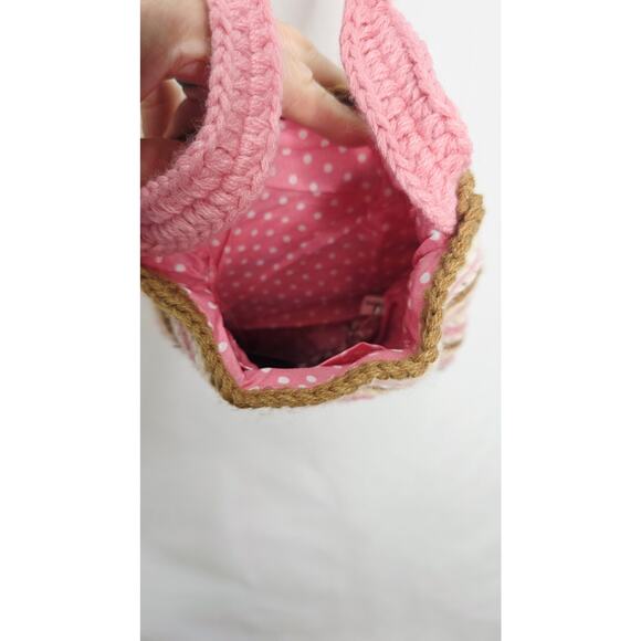 Matilda Jane Small Kids Crochet Purse With Yellow Flower  7"x 7" new with tags - Picture 9 of 9